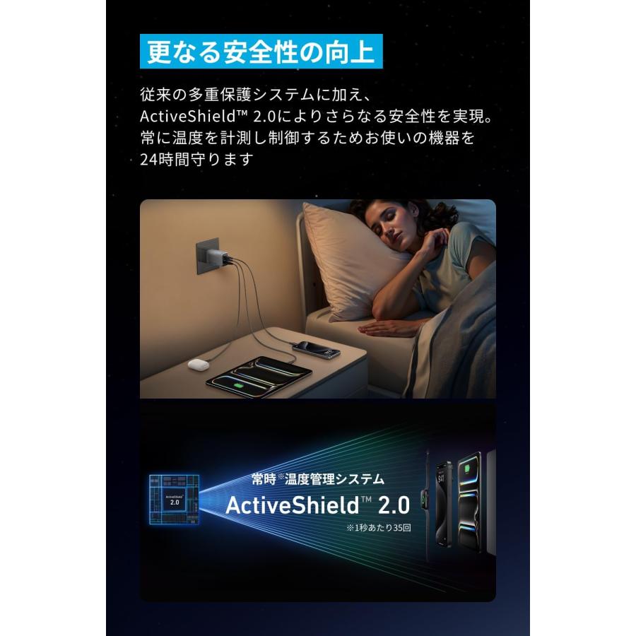 Anker Prime Charger 100W 3 Ports GaN【PSE技術基準適合/折りたたみ式プラグ】MacBook PD対応Windows PC iPad iPhone Galaxy Android スマートフォン ノートPC Anker Prime Charger 100W 3 Ports GaN【PSE技術基準適合/折りたたみ式プラグ】MacBook PD対応Windows PC iPad iPhone Galaxy Android スマートフォン ノートPC