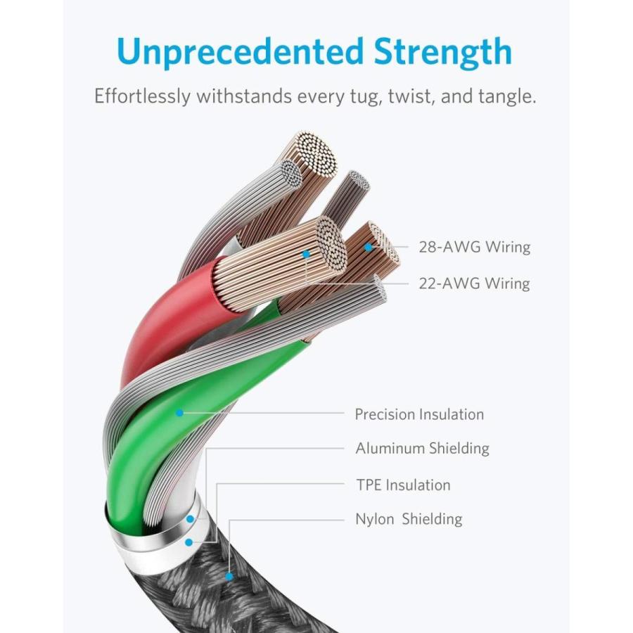 Anker（アンカー） 高耐久ナイロン ライトニングケーブル MFi認証
