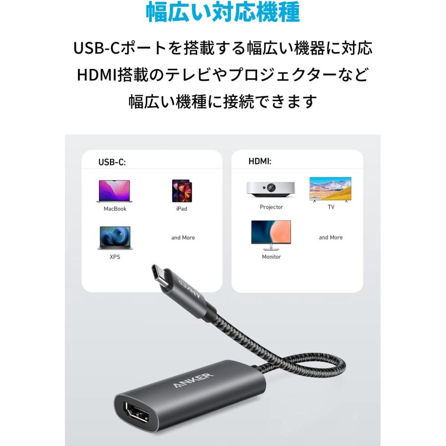 Anker 518 USB-C Adapter (8K HDMI) 変換アダプタ 8K (60Hz