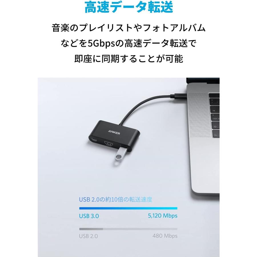 Anker PowerExpand 3-in-1 USB-C ハブ 4K対応HDMI出力ポート 90Wパススルー充電 USB PD対応 USB 3.0ポート｜ankerdirect｜08