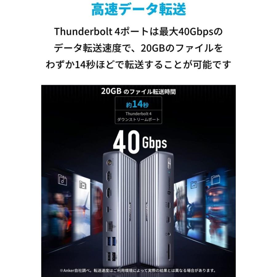 分配器・切替器 PowerExpandElite12-in-1Thunderbolt 4Dock Anker PowerExpand 12-in-1 Thunderbolt 4 Dock (APEX