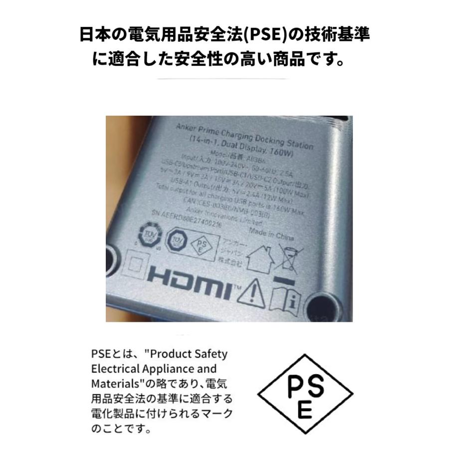 Anker Prime ドッキングステーション (14-in-1, Dual Display, 160W) USB PD最大100W出力対応USB-Cアップストリームポート Built-in GaN AC-DC電源装置搭載 : AnkerDirect - 通販 - Yahoo!ショッピング Anker Prime ドッキングステーション (14-in-1, Dual Display, 160W) USB PD最大100W出力対応USB-Cアップストリームポート Built-in GaN AC-DC電源装置搭載 : AnkerDirect - 通販 - Yahoo!ショッピング