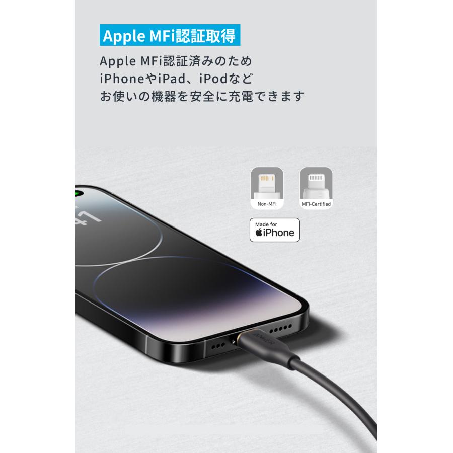 【美品】iPhone 14 128GB（アンカーケーブル付き） アンカーが計8製品を発表、iPhone 14向けをうたう最大30W充電器