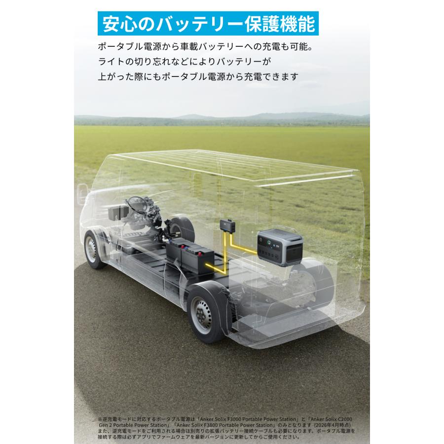 Anker Solix オルタネーターチャージャー 走行充電器 ポータブル電源チャージャー 800W高出力 超高速充電 取付簡単 幅広い車種に対応 車載バッテリーへの逆充電 | Anker | 06