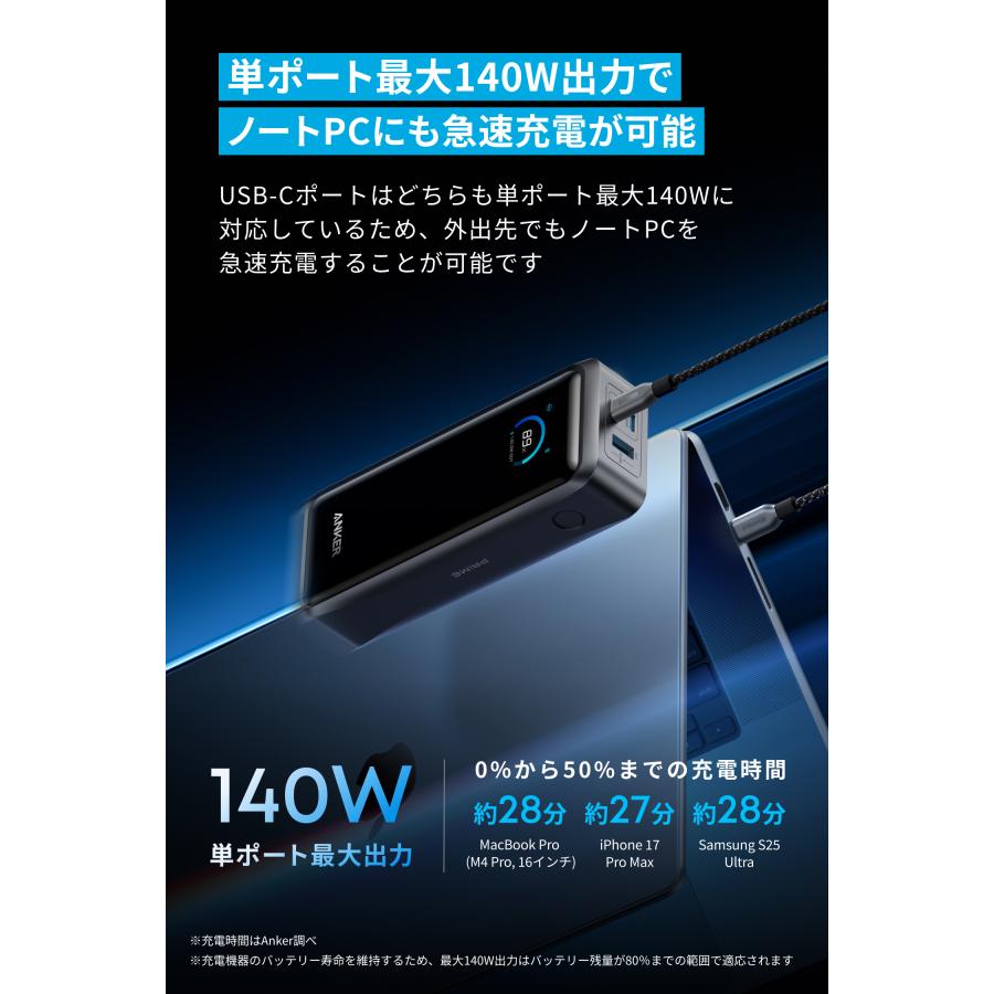 Anker Prime Power Bank (26250mAh, 300W) with Anker Prime Charging Base (150W, 3 Ports) ブラック | Anker | 03