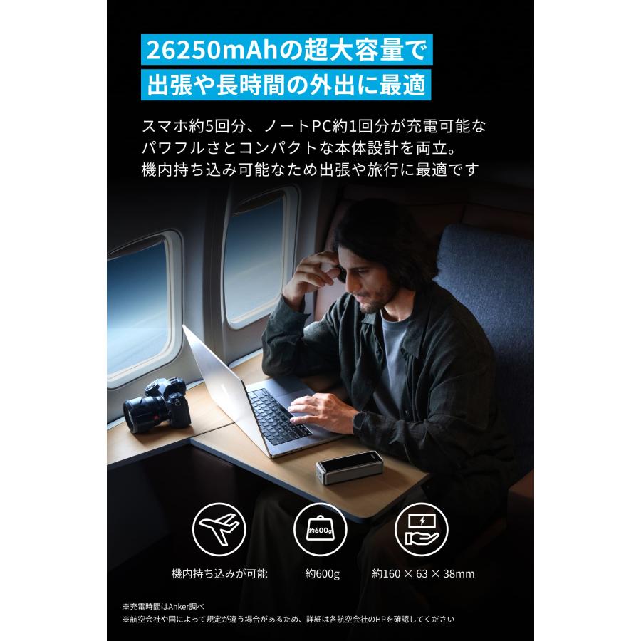 Anker Prime Power Bank (26250mAh, 300W) with Anker Prime Charging Base (150W, 3 Ports) ブラック | Anker | 05