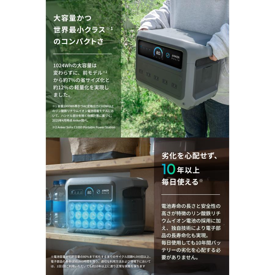 Anker（アンカー） Anker Solix C1000 Gen 2 Portable Power Station
