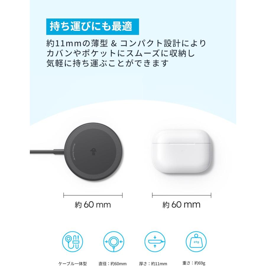 Anker（アンカー） Anker Zolo Wireless Charger (Magnetic, Pad) 2個