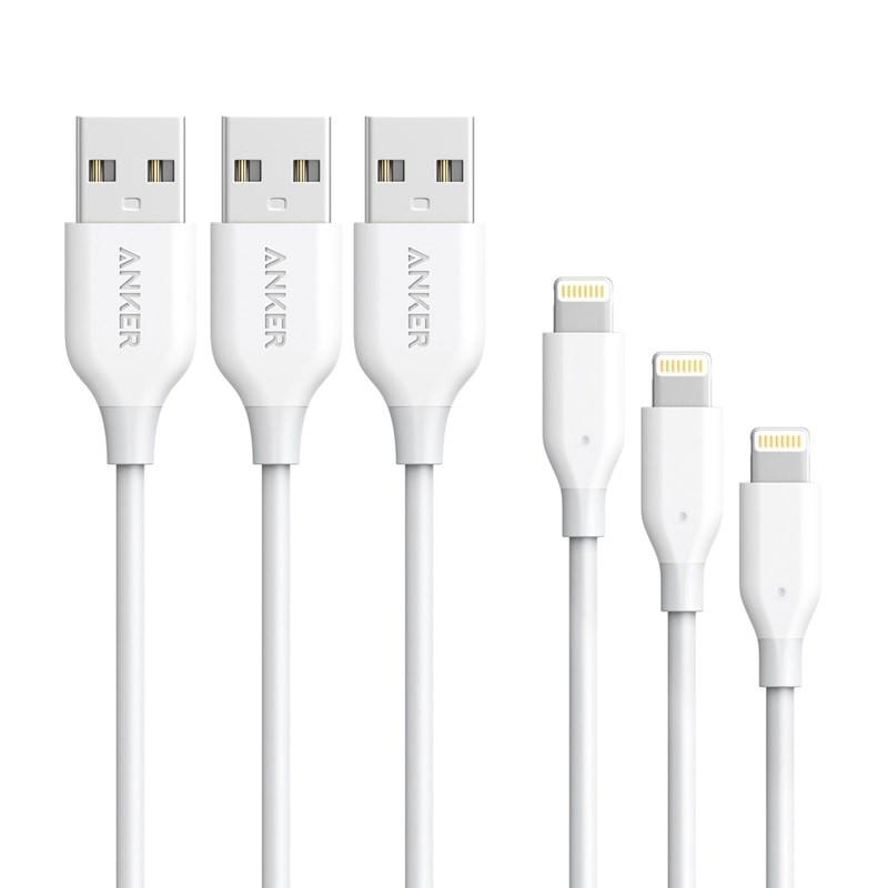 Anker PowerLine ライトニングUSBケーブル 3本セット MFi認証取得 iPhone iPad iPod各種対応 0.9m  AnkerDirect - 通販 - PayPayモール