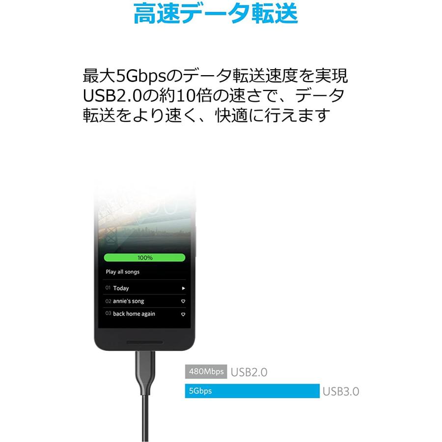 Anker（アンカー） Anker USB Type C ケーブル PowerLine USB-C & USB
