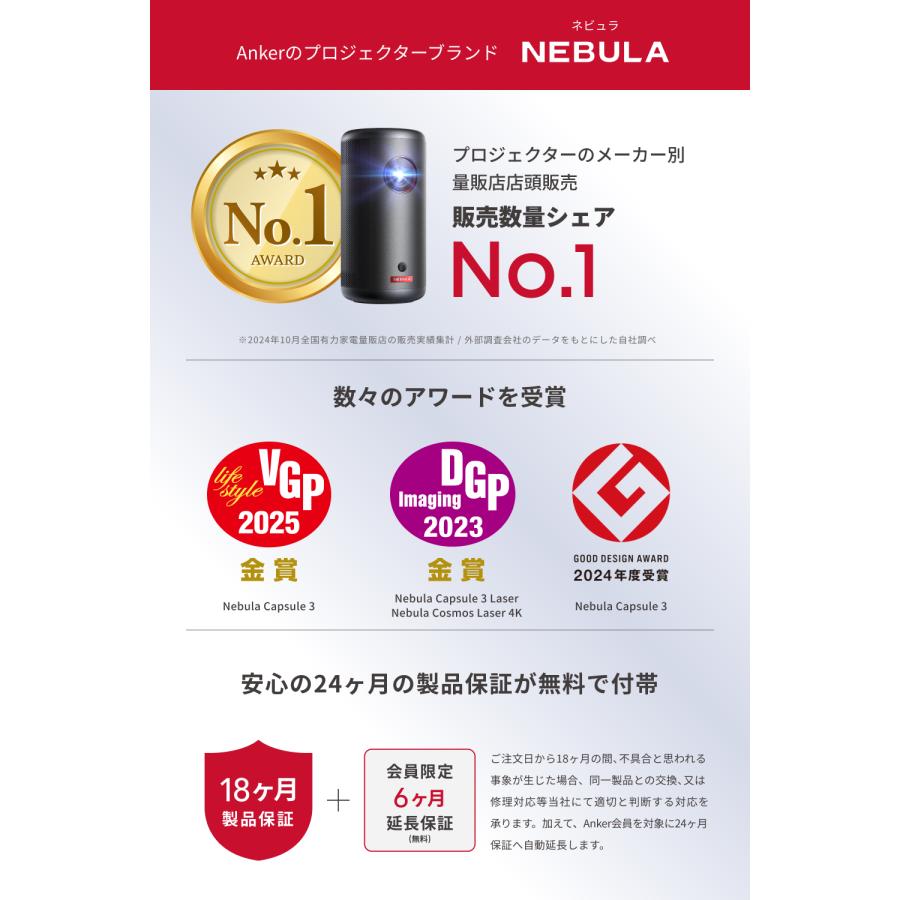 Nebula(Anker) Anker Nebula 公式バッテリー搭載三脚スタンド Nebula(Anker) Anker Nebula 公式バッテリー搭載三脚スタンド