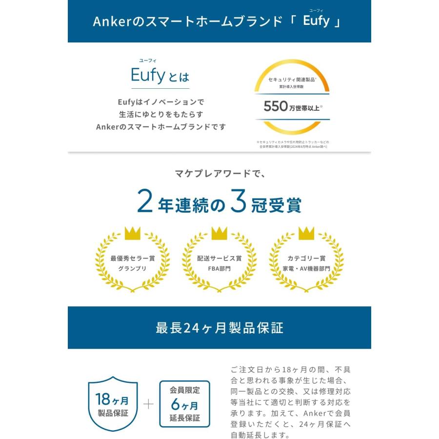 Anker Eufy SoloCam S340(屋外カメラ)ソーラー充電 / 360°撮影 Anker Eufy SoloCam S340(屋外カメラ)ソーラー充電 / 360°撮影