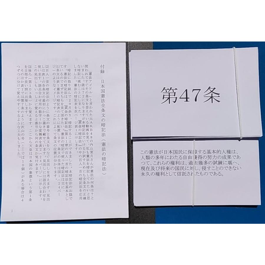 日本国憲法の暗記法 ｐｄｆファイル 及び暗記カード ｐｄｆファイル Anki3 暗記 ストア 通販 Yahoo ショッピング