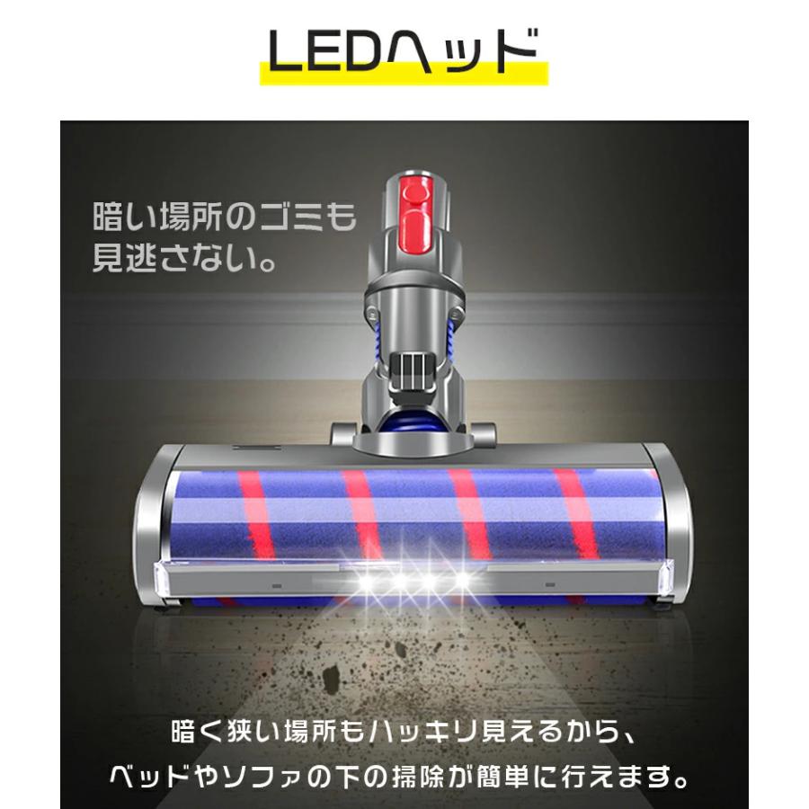 Dyson ダイソン 掃除機用 ソフトローラクリーナーヘッド V7 V8 V10 V11 V15互換 交換用 フロアヘッド 掃除機部品 掃除機アクセサリー｜ankichi-donya｜04