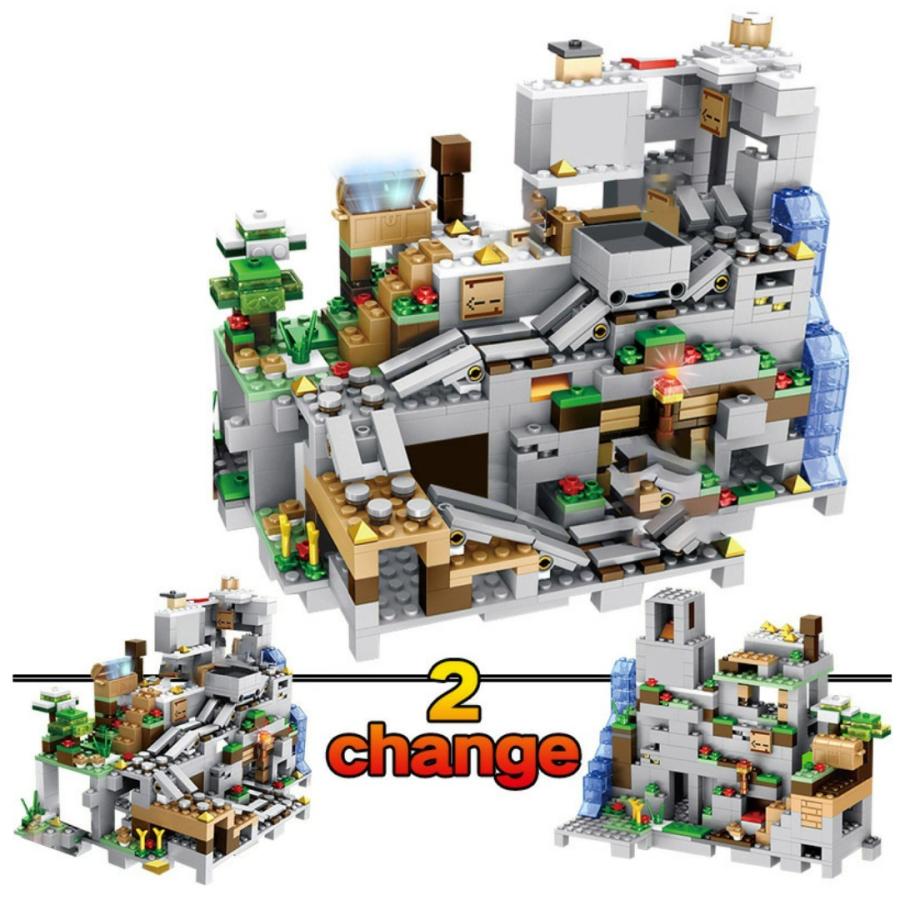 マインクラフト風 山の洞窟シリーズ お誕生日 クリスマス プレゼント Mineclaft Lego 互換 組立説明書付き 収納box付き Lego2 安吉問屋 通販 Yahoo ショッピング