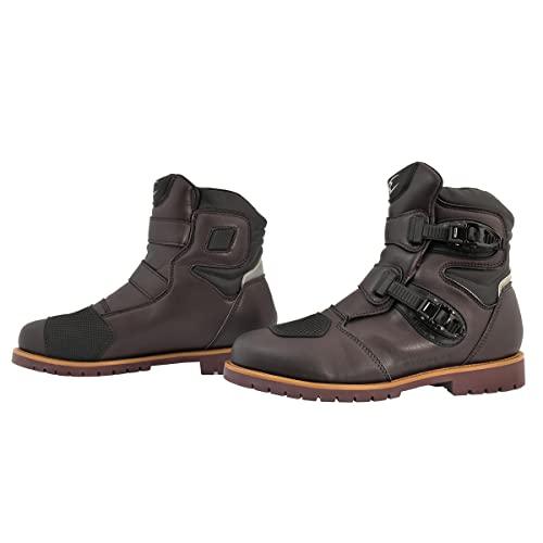 [KOMINE] バイク用 WPアドベンチャーショートブーツ BK-097 防水 05-097 Dark Brown 24