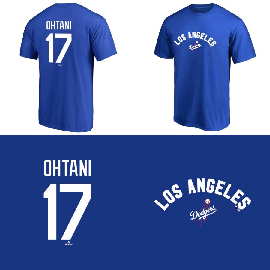 MLB 大谷翔平 ドジャース Tシャツ メンズ ネーム&ナンバー T