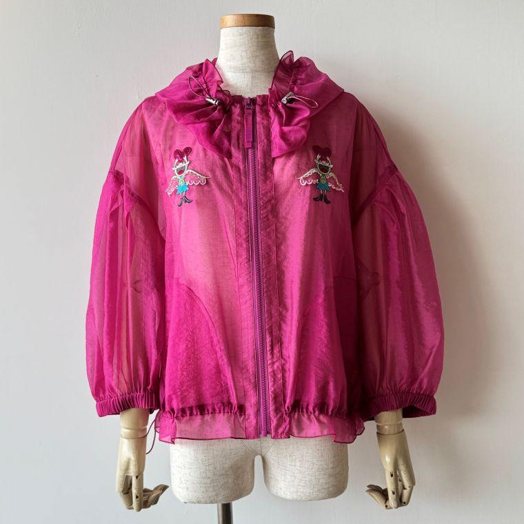 アルベロベロ　レース柄刺繍　フードブルゾン ALBEROBELLO 【40％OFF SALE】アルベロベロ(Alberobello)オレボレブラ