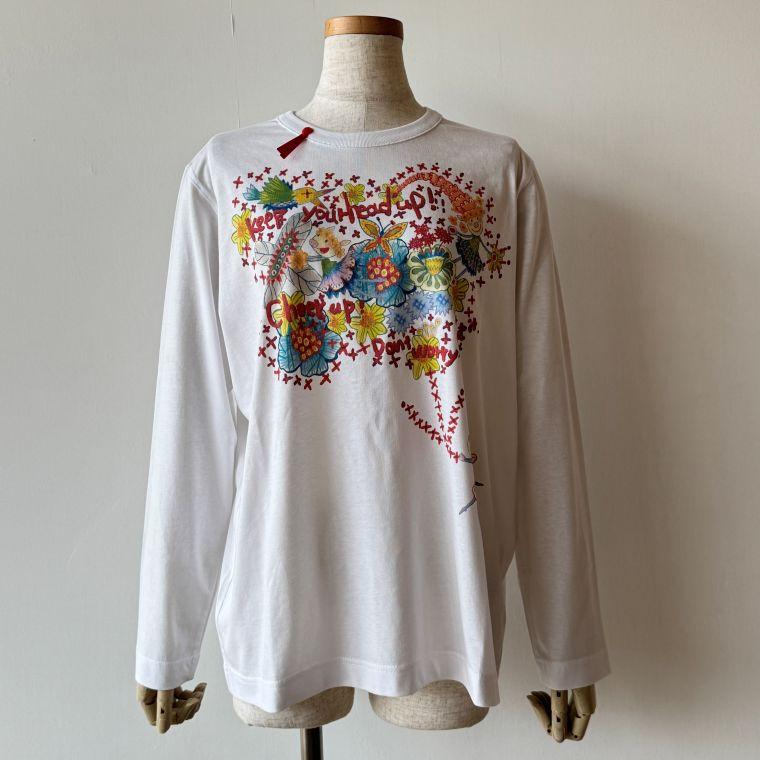 M*i様 OLLEBOREBLA アルベロベロ　カットソー　お花とブタさん　グレ OLLEBOREBLA アルベロベロ カットソー お花とブタさん グレー - メルカリ