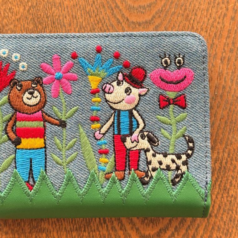 olleborebla 30周年 anniversary デニム ぶたさん 刺繍 ALBEROBELLO アルベロベロ(Alberobello)オレボレブラぶたさん刺繍入り