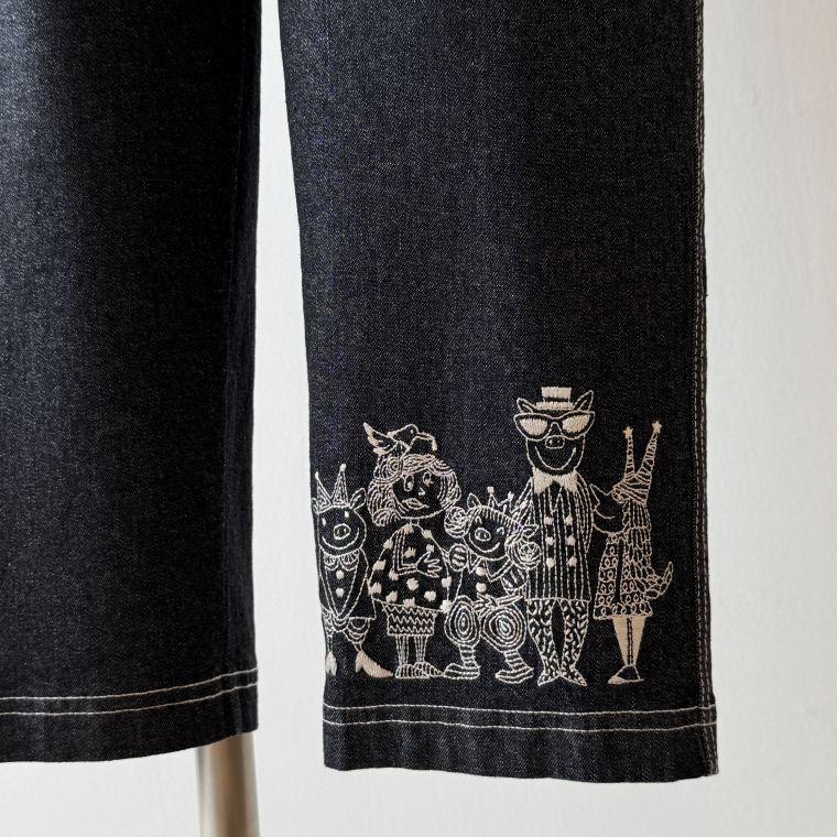 olleborebla 30周年 anniversary デニム ぶたさん 刺繍 ALBEROBELLO アルベロベロ(Alberobello)オレボレブラぶたさん刺繍入り
