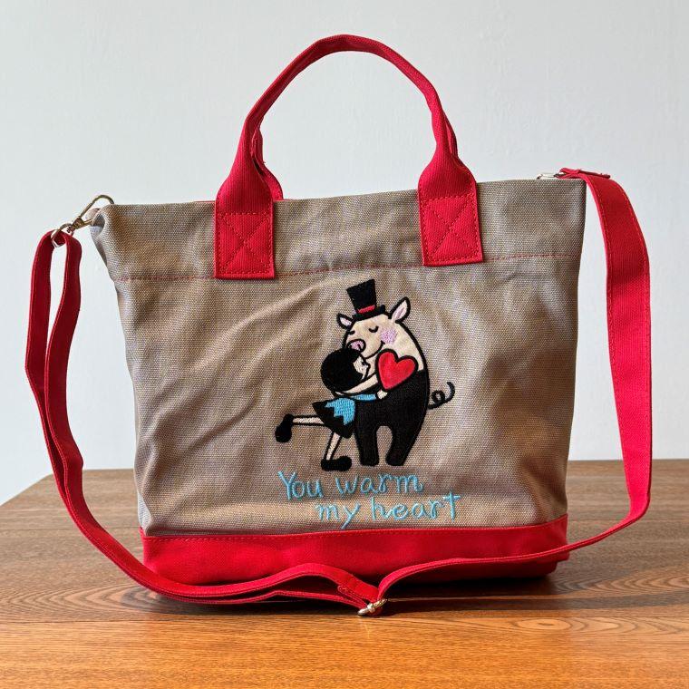 オレボレブラ アルベロベロ ぶたさん アップリケ刺繍 2way バッグ 楽天市場】オレボレブラ OLEBOREBLA アルベロベロ ぶたさん