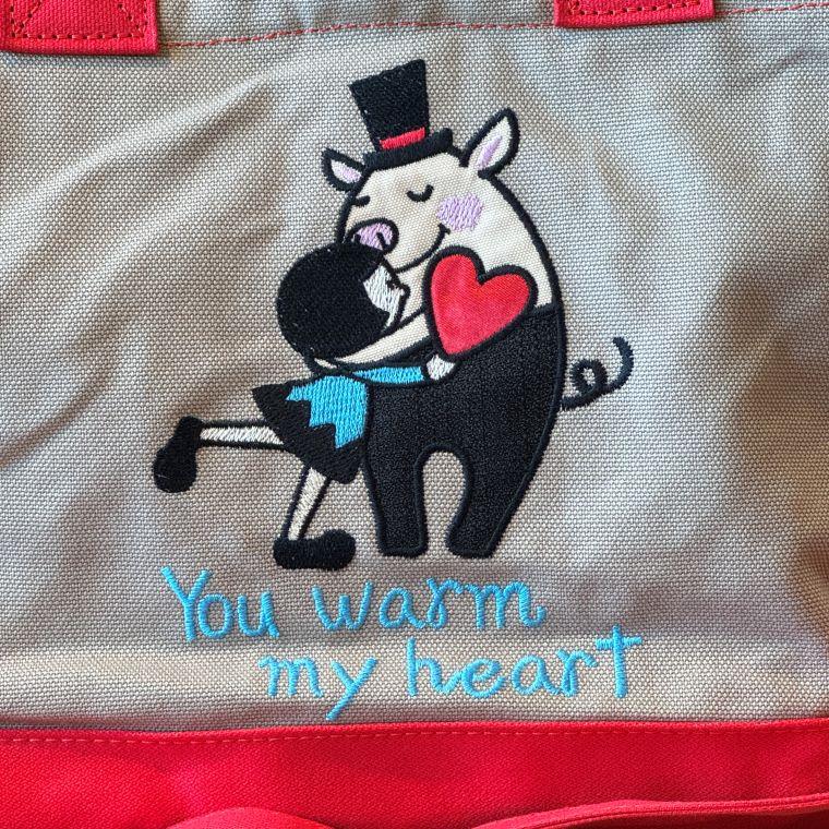 新品タグ付き　アルベロベロ　オレボレブラ　ブタさんアップリケ付きストレッチパンツ ALBEROBELLO 【20％OFF SALE】アルベロベロ(Alberobello)オレボレブラ