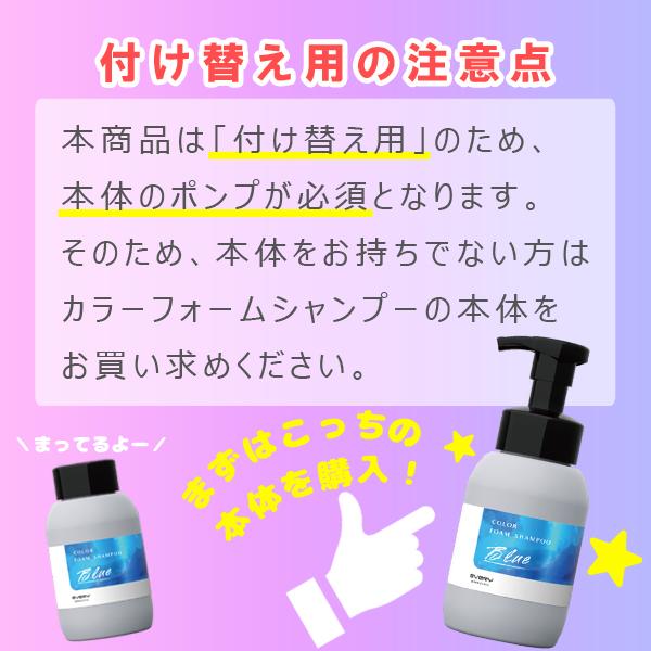 付け替え用 カラーフォームシャンプー 250mL アンナドンナ シャンプー カラーシャンプー ヘアカラー ピンク 紫 青 シルバー 紫シャンプー ムラシャン 詰め替え用 | アンナドンナ | 04