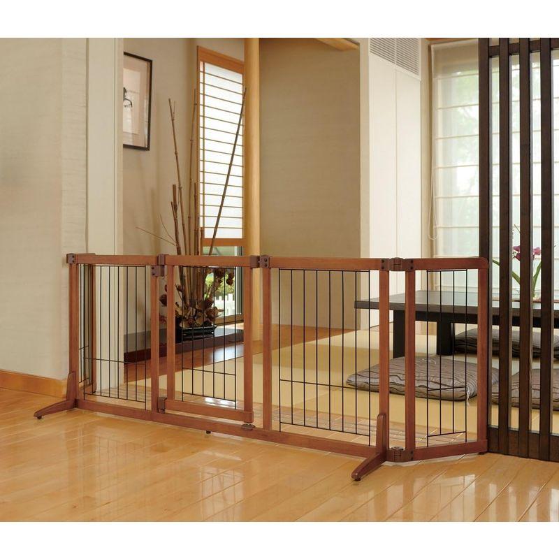 リッチェル ペット用 木製おくだけドア付ゲート S ブラウン S サイズ ペット用品、生き物 犬用品 ゲート、フェンス B1261143718(11232円)