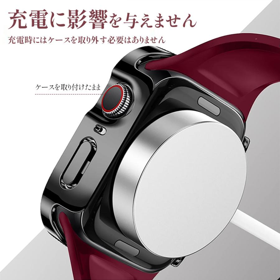 Apple Watch アップルウォッチ カバー バンド セット 防水 ケース 