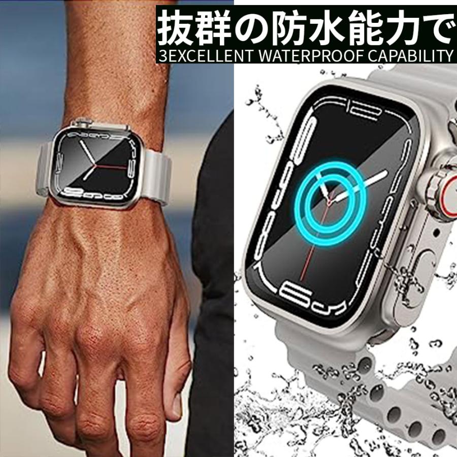 Apple Watch series7 45mm/バンド/ケース3種セット Apple Watch 7 アップルウォッチ カバー バンド セット アニマル