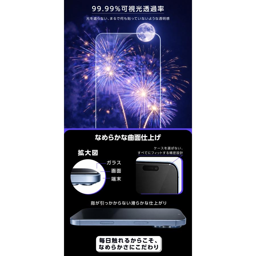iPhone 保護フィルム iPhone17 ガラスフィルムブルーライトカット iPhone17e iPhone16 16e iPhone15 iPhone17 16 15 14シリーズ SE 13 pro Max SE3 Air | iPhone | 12