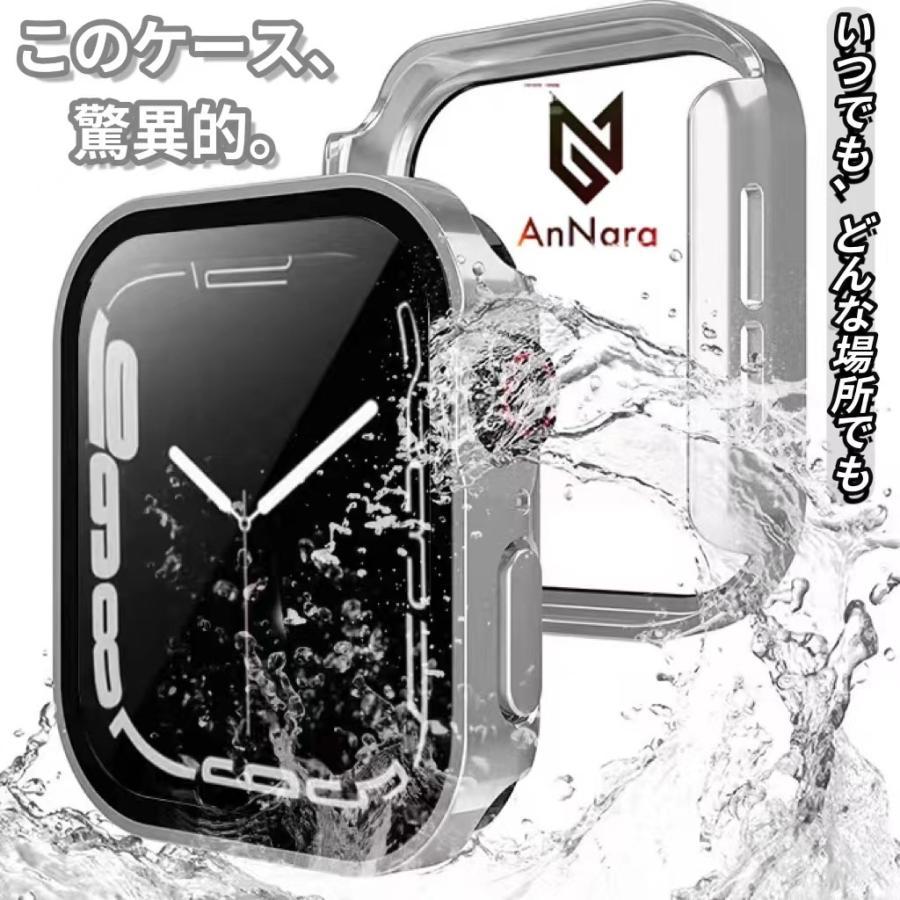 アップルウォッチ カバー 防水 applewatchカバー ケース46mm 42mm 45mm 44mm 40mm 41mm シリーズ10 9 se 8 7 6 5 4 強化ガラス ポイント利用 | Apple Watch | 29