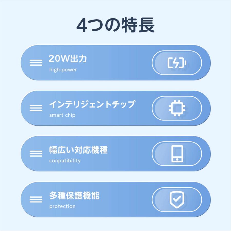 appleケーブル PD 充電器 Type-C Appleケーブル アイフォン ライトニングケーブル 1M アップル ポイント利用 | ブランド登録なし | 05