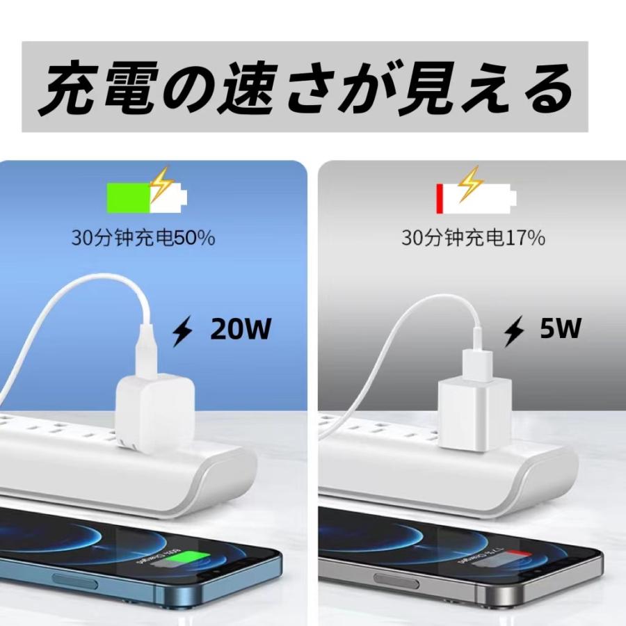 appleケーブル PD 充電器 Type-C Appleケーブル アイフォン ライトニングケーブル 1M アップル ポイント利用 | ブランド登録なし | 06