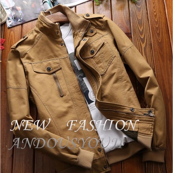 ミリタリージャケット メンズスタジャン アウトドア ライダース ジャンパー 欧米風 お兄系 コート アウター コットン 紳士服 At Mensdown 01 安藤商事 通販 Yahoo ショッピング