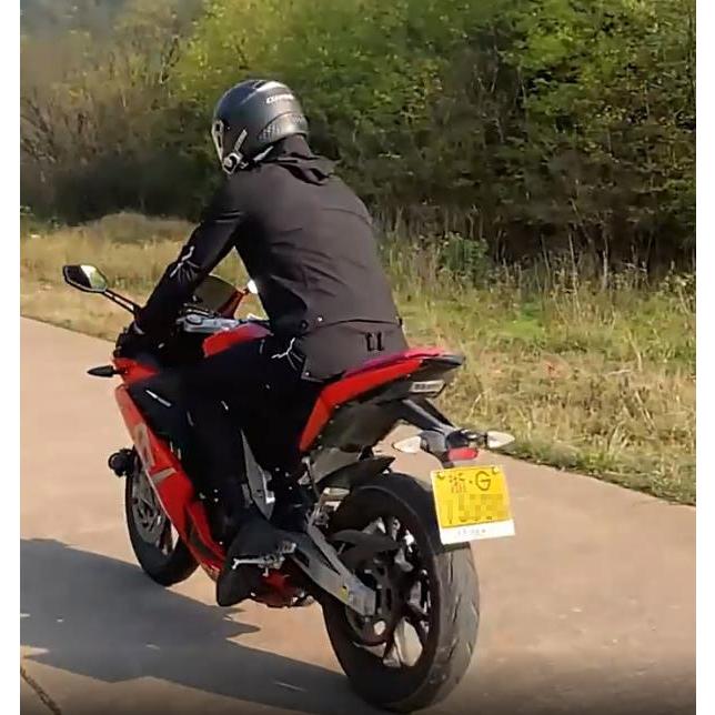 バイクジャケット プロテクター付き ブルゾン ナイロン フード付き 