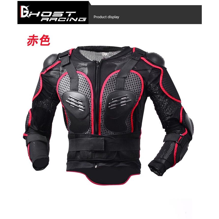  MOTORRAD ライダース パーカー バイカー仕様 肘肩パッド内臓 M GHOST RACING 上半身用ボディープロテクター 脊椎 胸部 肩 肘 バイク