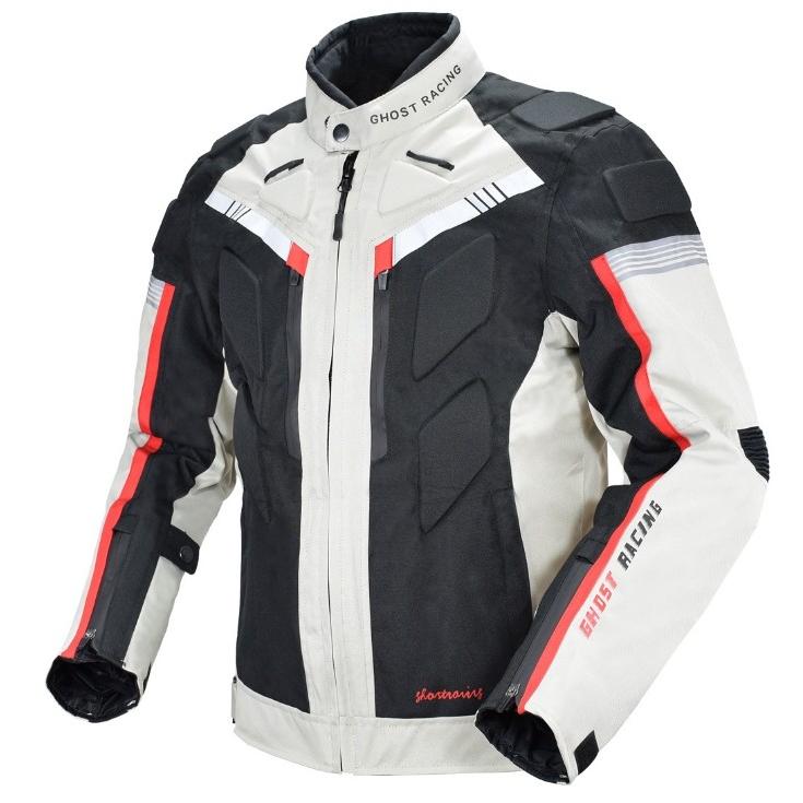 Ghost Racing バイクジャケット バイクスーツ 防風防寒オックスフォード 保温 レーシング ライダースジャケット プロテクター付き メンズ Gr Y07 安藤商事 通販 Yahoo ショッピング