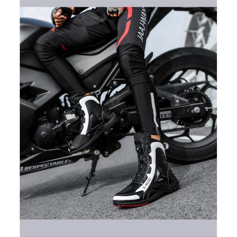 バイクブーツ バイクシューズ メンズ/レディース ハーフブーツ 女性用