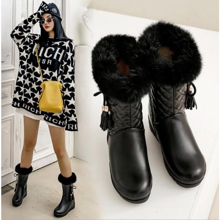 革ブーツ ハーフブーツ スエード 裏起毛 ロングブーツ 美脚 暖かい 防寒 ハーフ丈 ニーハイブーツ レディース Lidu Feiyue 安藤商事 通販 Yahoo ショッピング