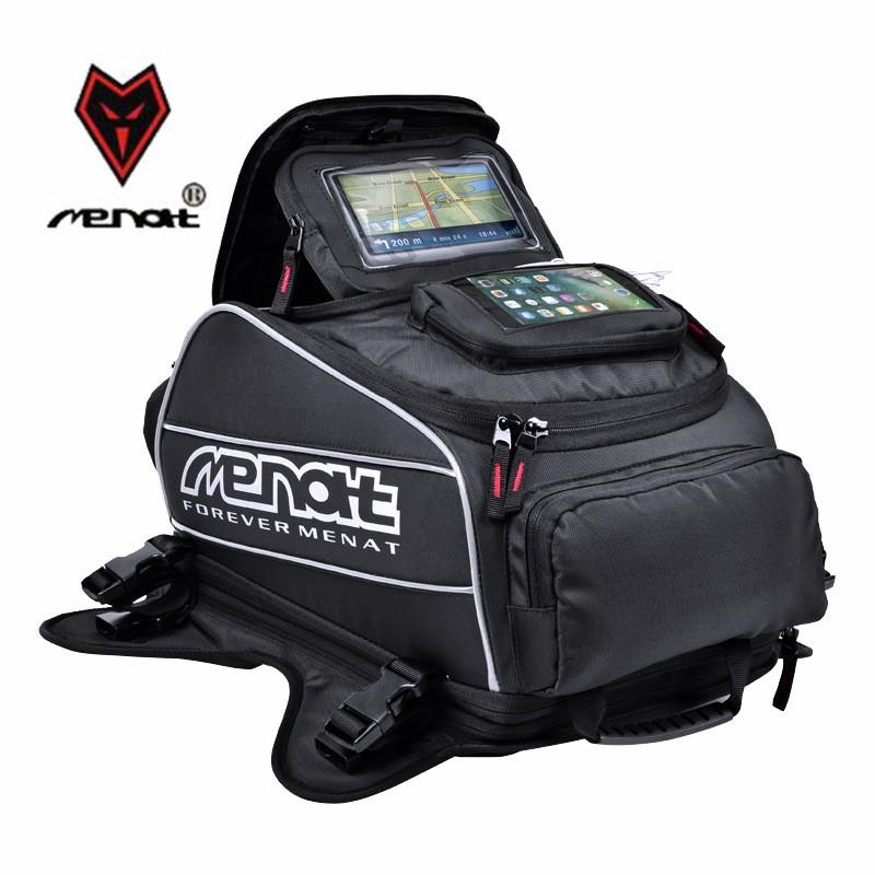 MENAT タンクバッグ ハーフメット収納 磁石式+ベルト リュックサック