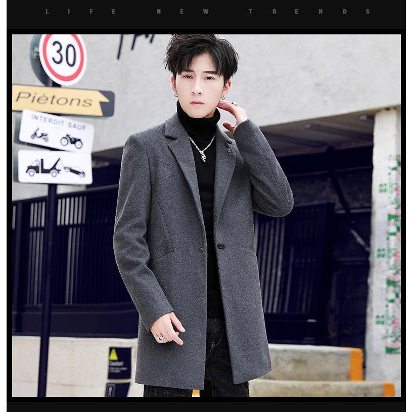 Pコート ピーコート ハーフコート メルトン 折り襟 シングル 防風ジャケット ロングコート 秋冬 メンズ Meiqiu 1917 安藤商事 通販 Yahoo ショッピング
