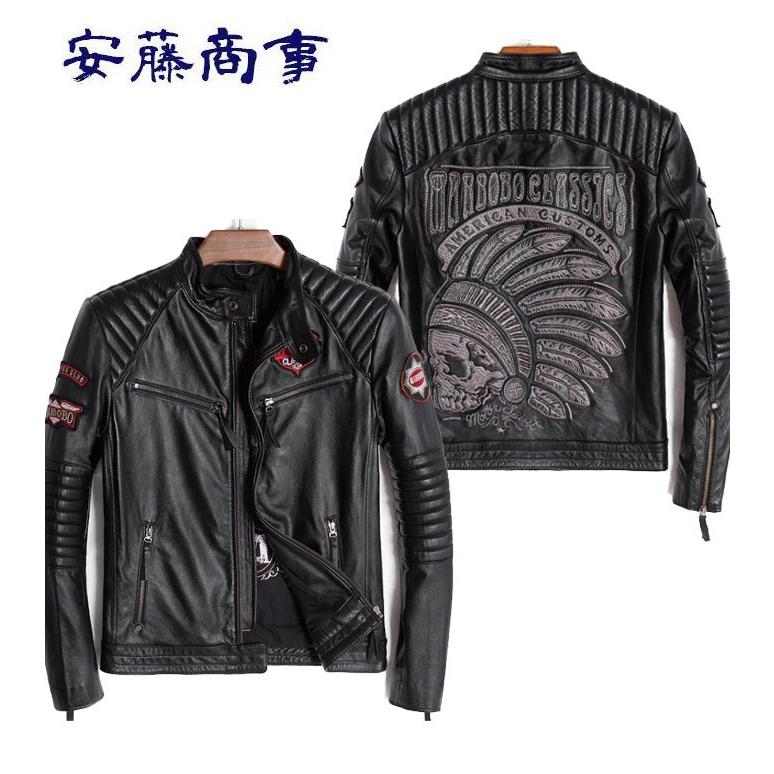 経典ブランド URBANBARON アーバンバロン 牛革 ジャケット バイク