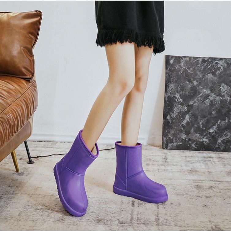 レインブーツ 長靴 雨靴 ウォーターシューズ レディース ファッション アウター ウェア ウォーター シューズ 大人 防水 滑り止め ミッド チューブ 57 以上節約