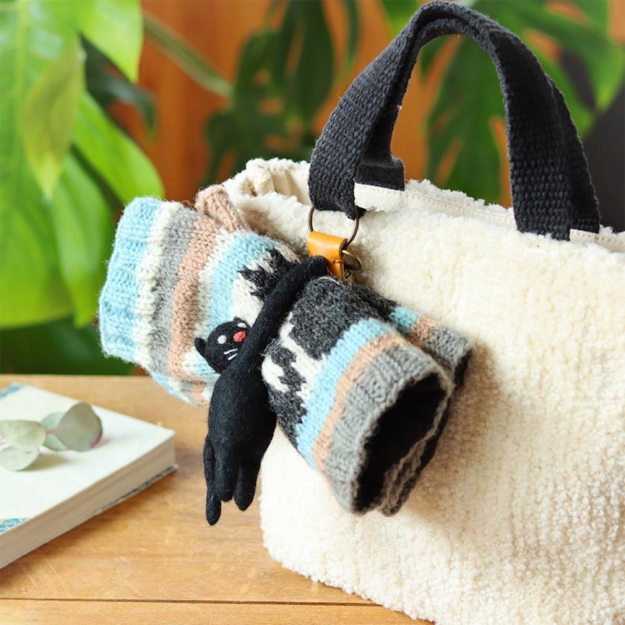 フェルトキャラクター手袋 ネパールフェルト グローブホルダー トモコーポレーション 手袋