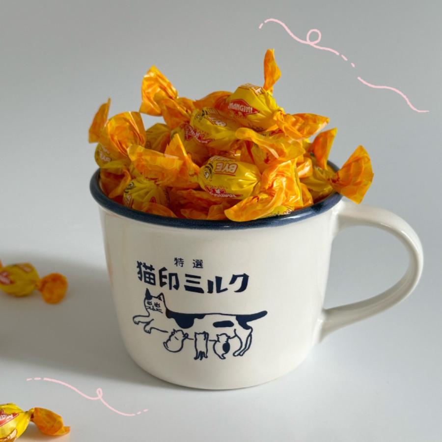 マグカップ 猫印ミルク 星羊社 美濃焼 ホーロー風 330ml 個箱入り 日本