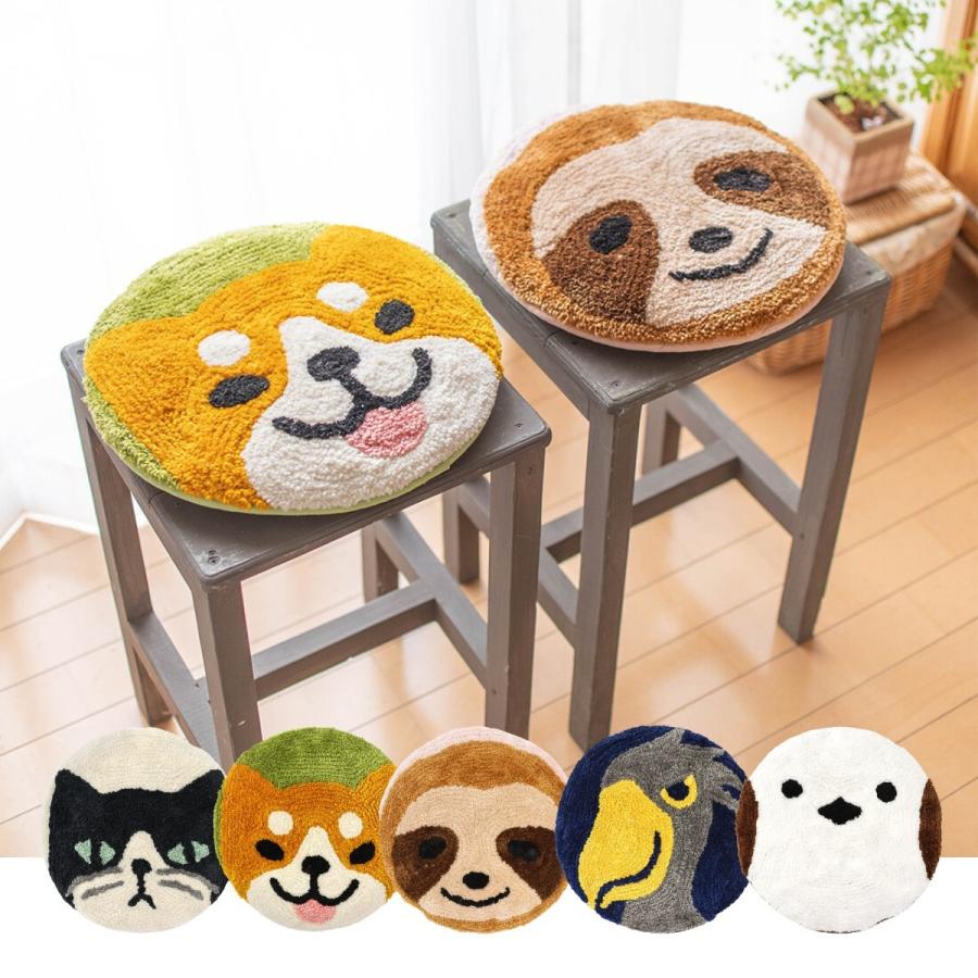チェアパッド アニマル 動物 クッション 座布団 インテリア雑貨 : 雑貨