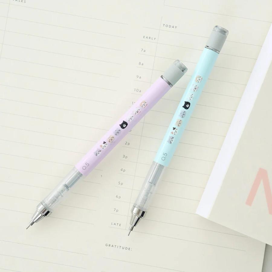 MОNОシャープペンシル Fuku Nyanko 日本製 猫柄 シャーペン 文房具