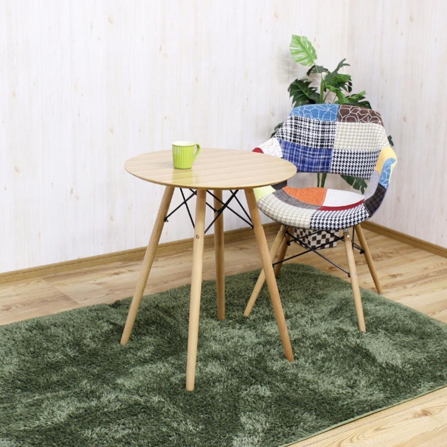 コーヒーテーブル 円形60cm 高さ72cm カフェテーブル 丸テーブル 天然杢_5
